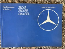 Manuale uso e manutenzione Mercedes W126 280S 280SE 280SEL libretto di bordo 9/1979 *NOS*