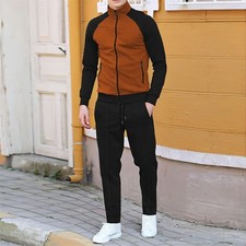 Felpe uomo 2 pezzi tuta sportiva jogger felpa tuta jogging outfit