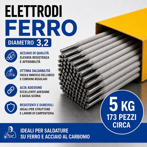 Elettrodi ferro rutilici - ferro, 6013