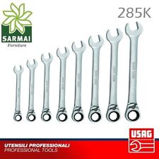 USAG 285 K CHIAVE COMBINATA CON CRICCHETTO REVERSIBILE FORCHETTA E STELLA