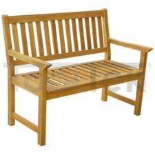 PANCHINA DA GIARDINO LEGNO ACACIA ESTERNO 2 POSTI 120x62x95