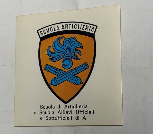 Adesivo scuola artiglieria - adesivo, "scuola