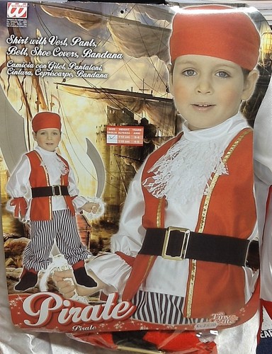 Costume carnevale pirata - pirata, 3-4