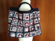 Borsa Uncinetto Granny in lana