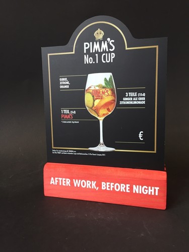 Pimm menü halter tisch - pimm's,