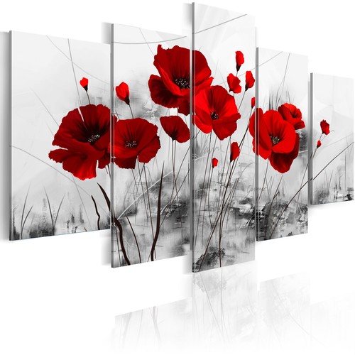 Fiori papaveri quadro tela - papaveri,