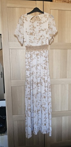 Abito lungo ricamato - , zara