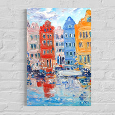 Quadri città quadro astratto