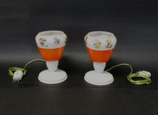 ✅ MERAVIGLIOSA COPPIA LAMPADE ITALIAN DESIGN ANNI 60 TABLE LAMP VINATGE - 2345