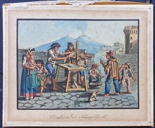 stampa antica piccola acquatinta Achille Vianelli 1830 c franfellicchi napoli