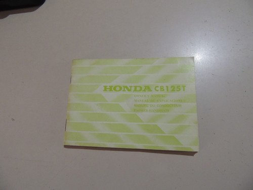 Manuale guidatore honda 125 - manuale,