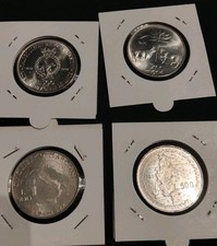 🔥LOTTO 500 LIRE COMMEMORATIVE🔥VIRGILIO🔥LINCEI🔥GARIBALDI🔥MARCONI🔥IN ARGENTO