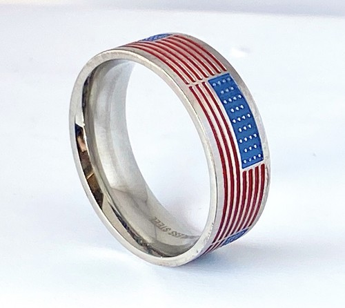 Anello bandiera americana - anello,