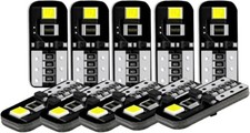 10 Lampade Led 10 SMD 5630 T10 Canbus No Errore BIANCO Xenon Posizione Targa