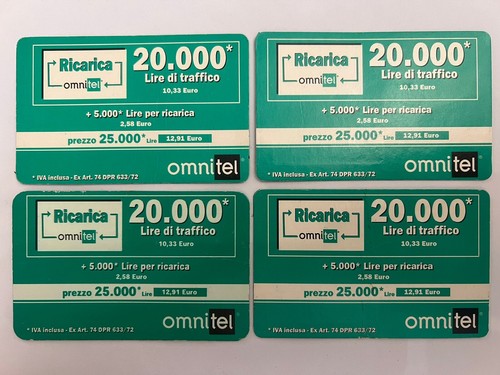 Schede ricarica omnitel l - 4,