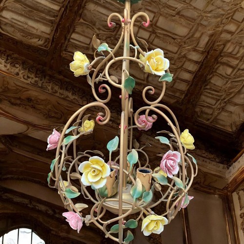Lampadario fiori - fiori, in