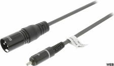 Cavo audio XLR 3 pin maschio-RCA maschio 5m Sweex