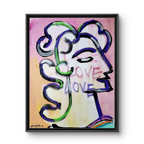 Quadro donna astratto