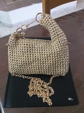 Hobo bag borsa dorata fatta a mano