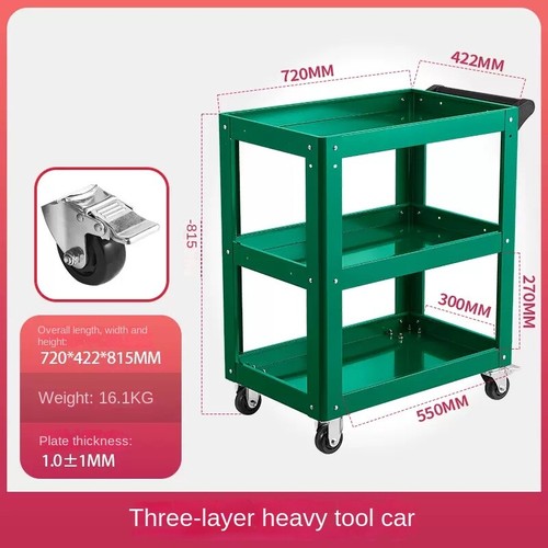 Carrello ripiani ispessiti - carrello,