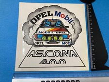 ADESIVO STICKERS OPEL MOBIL ASCONA 400 CONRERO  VINTAGE.