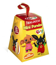 PANDORO BING Balocco 80 gr con Sorpresa Sula Bing Classico Natale Mini Pandoro