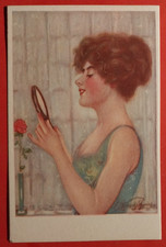 CARTOLINA DONNINE CON SPECCHIO ( C 96 )