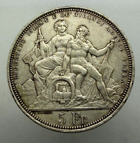 Svizzera franchi 1883 tiri - svizzera,