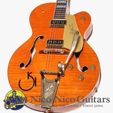 Gretsch 2022 G6120T-55 VS 1955 Chet Atkins lacca satinata arancione vintage