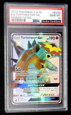Pokemon Turtonator GX Full Art Shiny SV52/SV94 Destino Nascosto PSA 10 Gemme Ottime Condizioni
