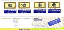 ITALIA 2002 POSTA PRIORITARIA LIBRETTO DA 0,62 ANNULLO GIORNO EMISSIONE