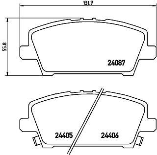 Brembo p28037 kit pastiglie - p28037,