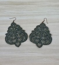 Orecchini in pizzo ricamati