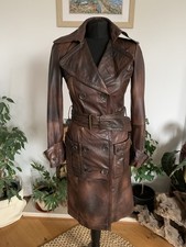 Raro trench giacca vera pelle