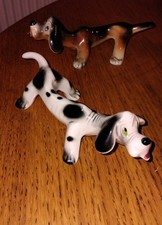 VINTAGE PAIR CERAMIC DOGS MID