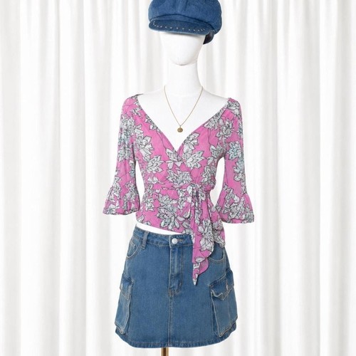 Top y2k euro girl rosa - top,