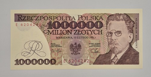 Banconota polonia 1000000 - banconota,