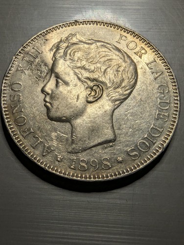 España pesetas 1898 silver - pesetas,