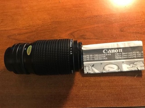 Canon 200 f 4 - mm, f/4.5