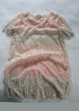 Abito ombreggiato ZARA bianco