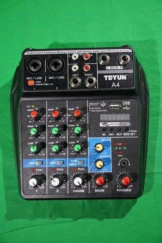 Teyun audio mixer channel - mixer, 4-channel