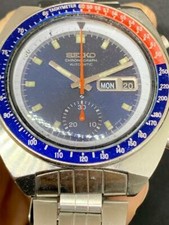 Seiko POGUE PEPSI 06/1976 Blu Dial Automatic Chronograph Tachymeter