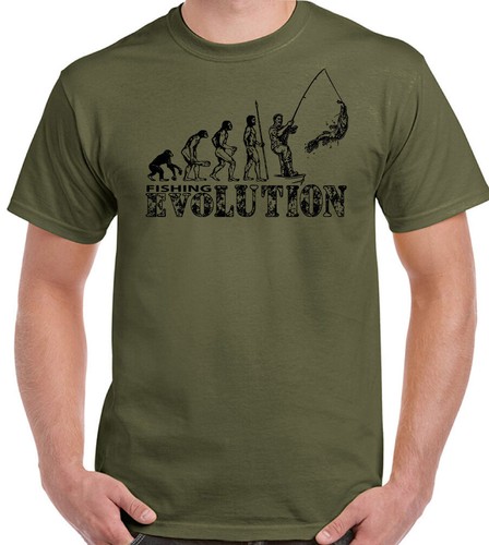 Shirt pesca evoluzione uomo - t-shirt,