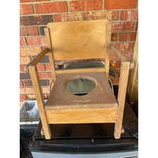 Sedia Vasino Cabina Primitiva Casale Legno Foto Teatro Prop Kitschy Decorazione