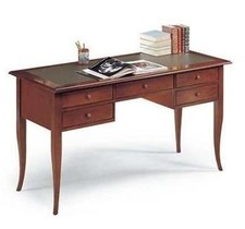 SCRIVANIA SCRITTOIO ARTE POVERA PIANO IN PELLE CM 150