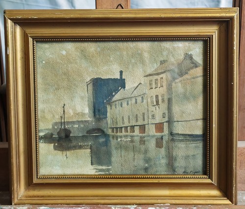 Dipinto acquerello carta - acquerello, su