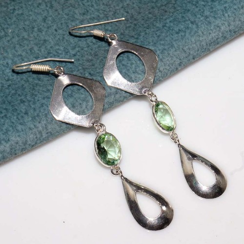Orecchini tsavorite argento - tsavorite,
