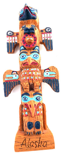 Autentico totem pole - totem, black