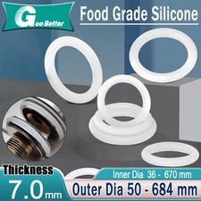 Guarnizioni metriche in gomma siliconica VMQ O ring 7 mm sezione 36 mm - 670 mm ID - 50