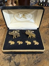 Set gemelli e borchie elefante